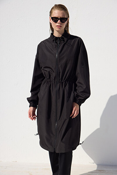 Manuka Schwarzer, übergroßer, langer Badeanzug