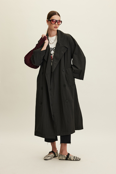 Manuka JUDE OVERSIZE TRENÇKOT ANTRASİT