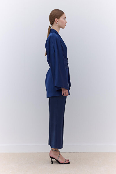 Manuka Лациверт Сатен Кемерлі Кімоно