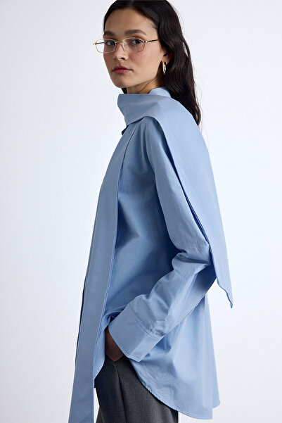 Manuka Modrá košile Premium - Detail šátku