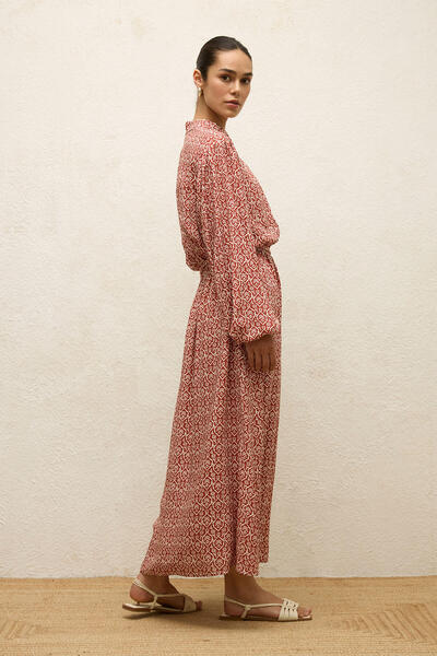 Manuka Boho Viscose Patterned Dress