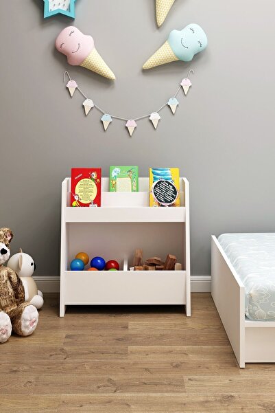 Genel Markalar Pikas Montessori Çok Amaçlı Kitaplık 30 Cm Beyaz Suntalam Klasik 60 Cm