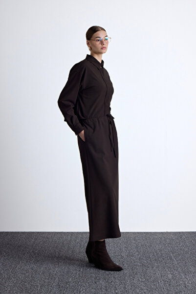 Manuka Bitter Brown Color Waist Adjustable Skirt