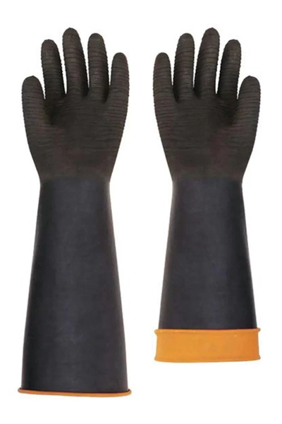 PayBuy Rubber Gloves Long Serrated Work Safety Starline Protective Anti-Skid Surface Design