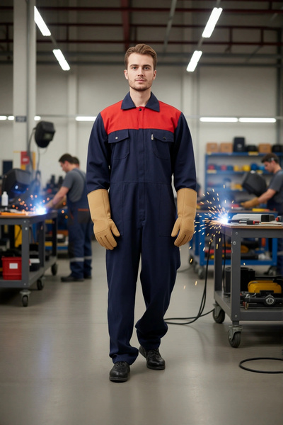 PayBuy Cotton Gabardine Overalls Navy Bluered Work Safety Carica Summer