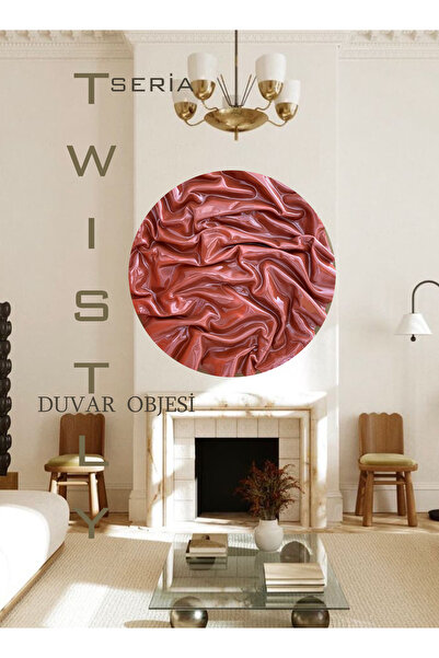 Genel Markalar Twistly Cosmo Crinkly  Parlak Kıvrımlı Modern Tablo Sanatı Duvar Dekorasyon Kabartma Tablo