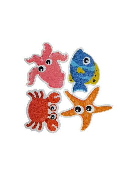 Empria Set 9 autocolante antialunecare pentru cada, stickere lumea marina, PEVA