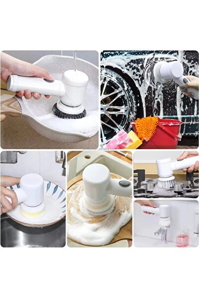 Zenorius Perie Electrică Magic Brush 5 în 1 – Curățare Universală pentru Bucă...