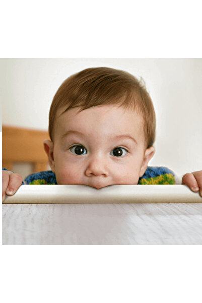 Empria Banda protectie subtire pentru muchii si margini, 2.3x0.9x200 cm, Crem, protectie bebe