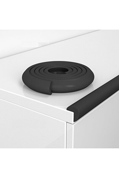 Empria Banda protectie subtire extra lunga 5 m cu 8 coltare incluse, 2.3x0.9x500 cm, Negru, protectii copii