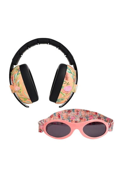 Banz Πακέτο συνδυασμού, Ωτοασπίδες για μωρά + γυαλιά ηλίου με προστασία από την υπεριώδη ακτινοβολία, 3 - 36 μηνών, Waratah