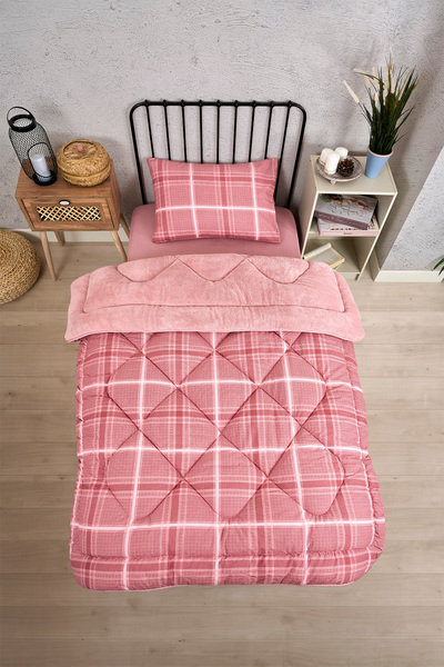 Sudemhome Одномісний комплект двостороннього ковдри та наволочки Wellsoft