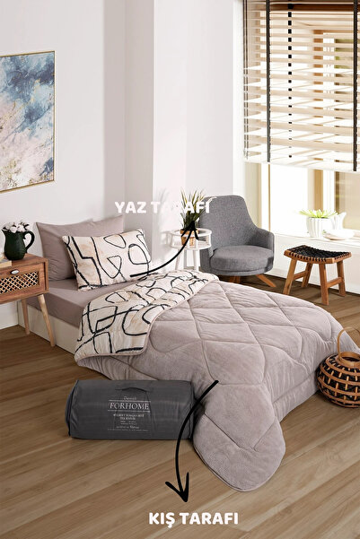 Sudemhome Одномісний комплект двостороннього ковдри та наволочки Wellsoft