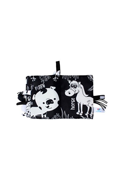 Empria Carte Senzoriala Contrastanta pentru Bebelusi Explorarea Contrastelor, 18.5 x 15 x 3 cm, Farm