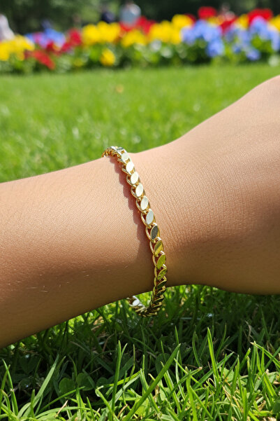 Tupek Store Jeweler Model Gold Color Barley Steel Bracelet – High Quality 17+2cm