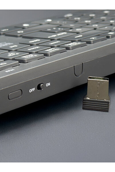 SECUZİ Kablosuz Bluetooth Türkçe Q Sessiz Ofis Klavyesi - Scissor Switch