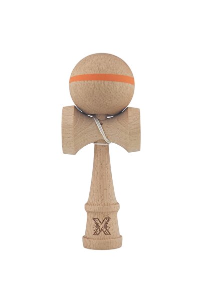 Bibilel Kids Kendama X Original Professional Wooden 18 cm Stripe Model - Orange