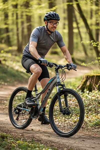 Bisan BİSAN BUFFALO DAĞ BİSİKLETİ 35 CM V 26 JANT 21 VİTES AÇIK GRİ SİYAH MAVİ