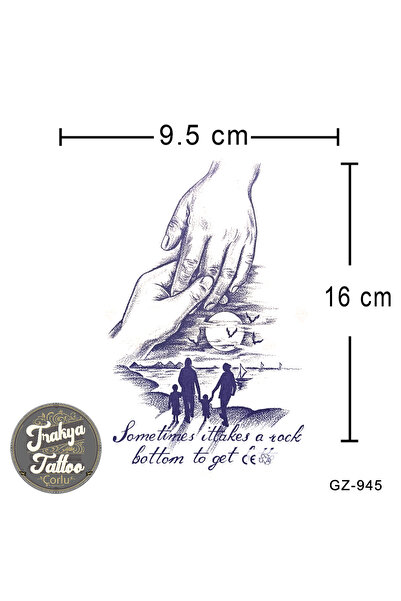 Trakya Tattoo 1 Ay Kalıcı Dövme Uzanan Eller Aile Geçici Dövme GZ-945