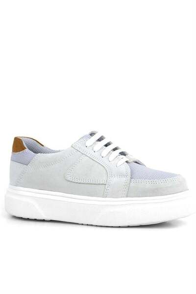 Rakerplus Дитячі повсякденні шкільні туфлі з натуральної шкіри сірого кольору на шнурівці