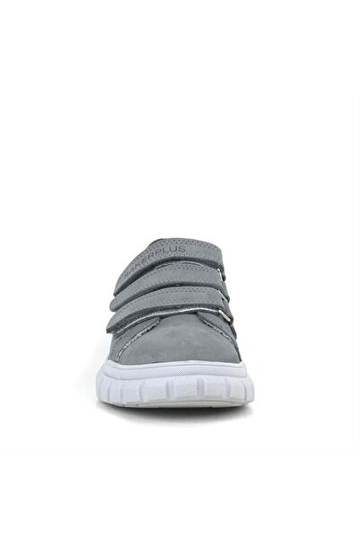 Rakerplus Genuine Leather Gray Velcro Children's Casual Sports School Shoes