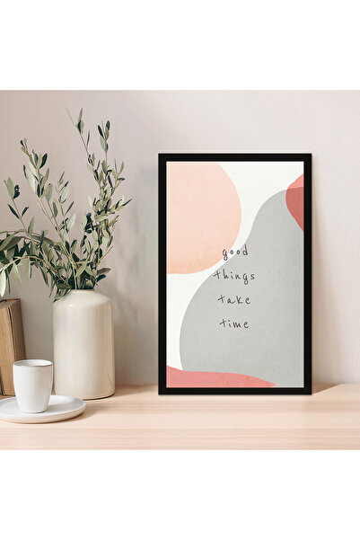 Zevahir Mobilya Dekorasyon 1 Adet Good Things Yazılı Ahşap Mdf Çerçeve Görünü...