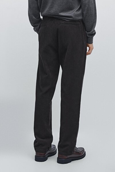 Massimo Dutti Fitilli kadife jogger pantolon