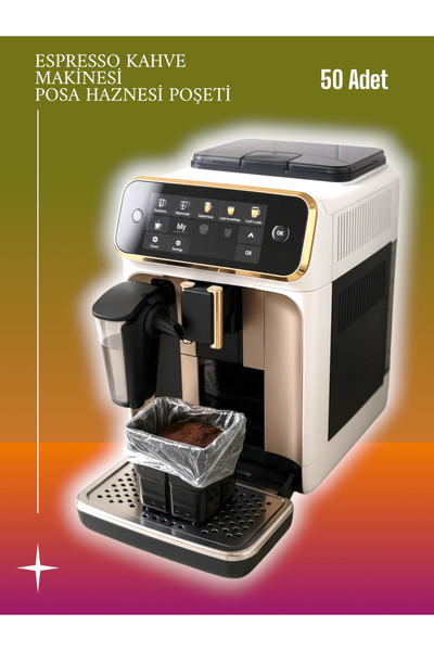 Markamanzi كيس حاوية القهوة لماكينة القهوة 50 قطعة (17 سم × 25 سم)