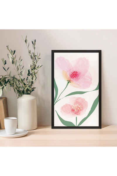 Zevahir Mobilya Dekorasyon 1 Adet Antrasit Mdf Zeminli Gümüş Spiral Mdf Çerçe...