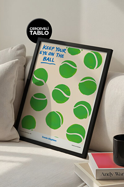 House Gorgeous Tenis Rhythms Frame Poster cu design modern și colorat, colecț...