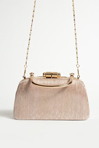 Çanta Trend Women's Scholarship Hand and Cross Chain Long Strap Rose Evening Dress Bag