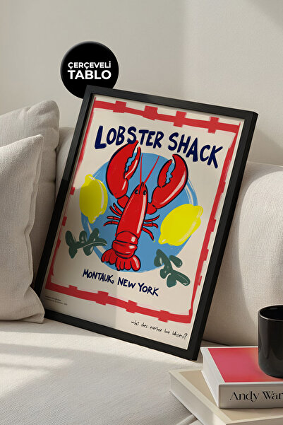 House Gorgeous Poster cu cadru Lobster Shack, design modern, colorat, colecți...