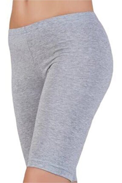 KOTA Women's Black Combed Plain Patternless High Waist Knee-Length Short Tights