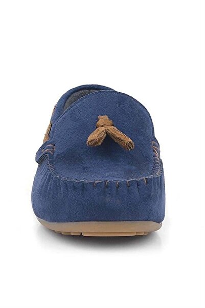 Rakerplus Navy Blue Suede Boys' Loafers