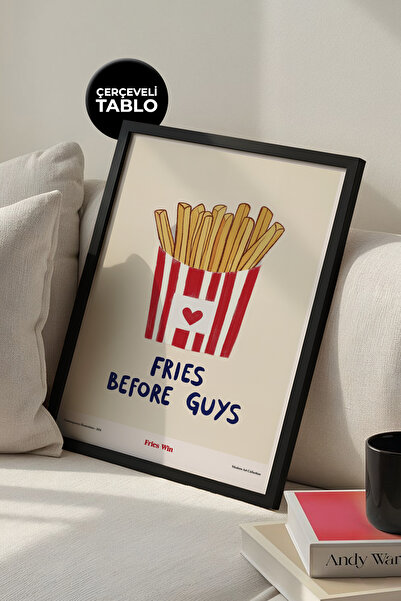 House Gorgeous Fries Before Guys Frame Poster cu design modern și colorat, co...