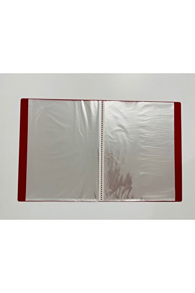 Abka 40'lı A4 Plastik Kapak Kırmızı Sunum Dosyası