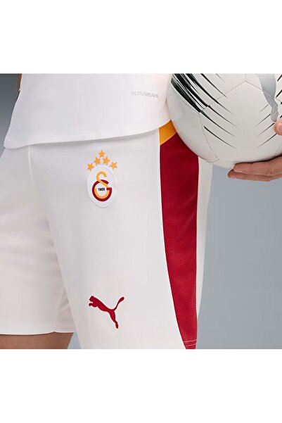 Galatasaray S.k. Shorts 25/26 İç Saha Parçalı Şort Erkek Futbol Şortu BEYAZ