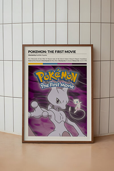 House Gorgeous Pokemon the First Movie Film Designed Framed Painting