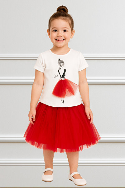 META MODA Girl's Dance Tutu Dual Suit