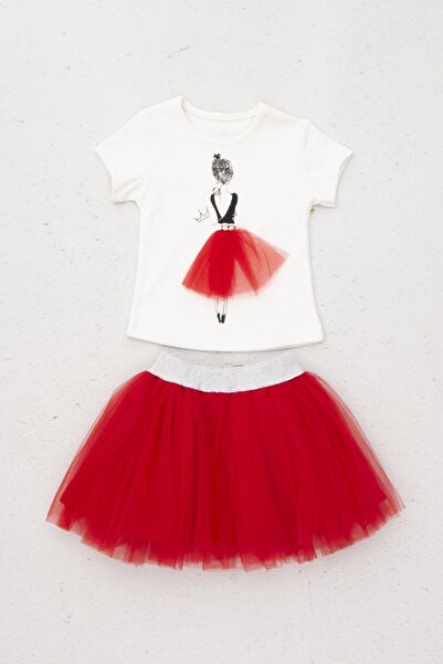 META MODA Girl's Dance Tutu Dual Suit