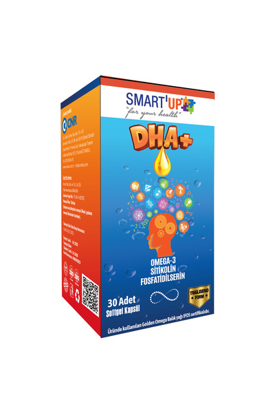 SMART UP Smartup Sitikolin Dha Omega 3 Ve Fosfatidilserin Içeren Balık Yağı B12 ( 30 Kapsül )