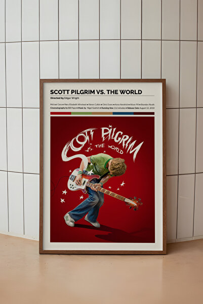 House Gorgeous Scott Pilgrim vs. Poster cu cadru de design cinematografic mondial