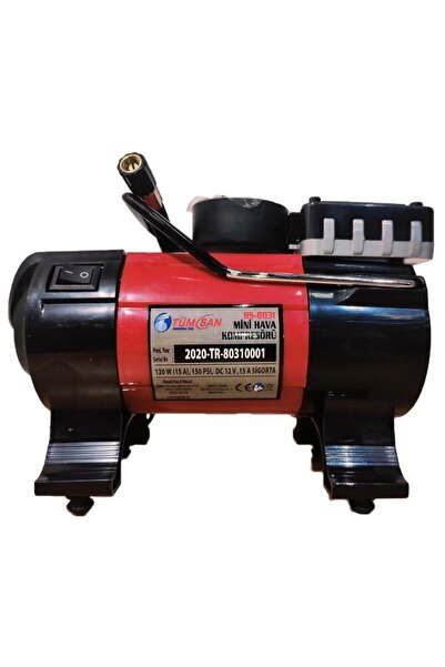 TÜMSAN Işıklı Araç Hava Kompresörü 12v 150psi 15a 35lt/dk