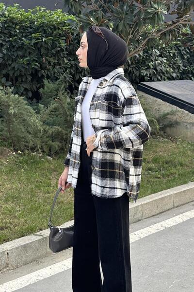 lamelif Πουκάμισο Ξυλοκόπος με διπλή τσέπη μαύρο