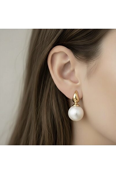 MMAKSESUAR İNCİ TAŞLI KÜPE