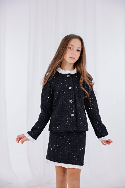 EYLÜL ELİF BUTİK Комплект за момичета от туид