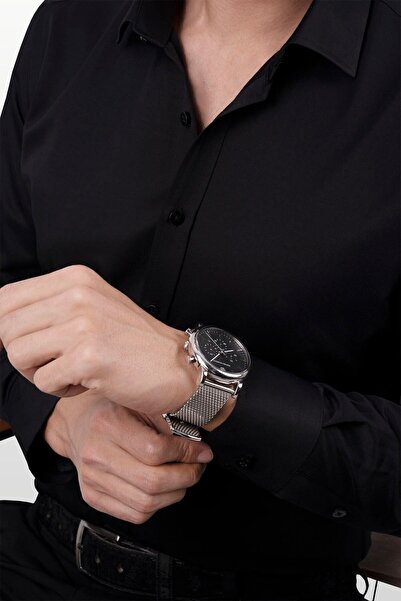 Etikmen Σετ γραβάτα πουκάμισο με μαύρο σατέν & μπορντό τετράγωνο σχέδιο δώρου