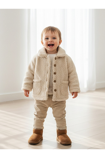 look design ÇOCUK TEDİ KUMAŞ CEKET