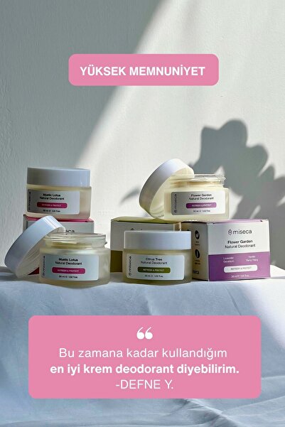 miseca Mystic Lotus Doğal Krem Deodorant 30 ml | Lotus, Paçuli, Akgünlük
