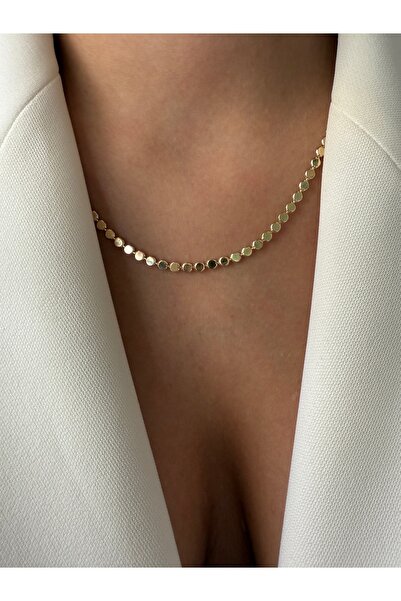 LUSORA ACCESORY قلادة Xuping من الفولاذ المطروق ذات اللون الذهبي